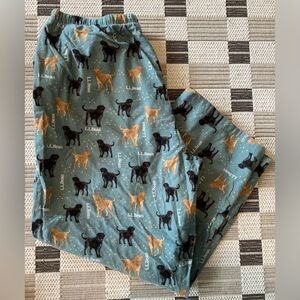 L.L. Bean Vintage Dog Print Pajama Pants Women’s 1 X men’s 3X